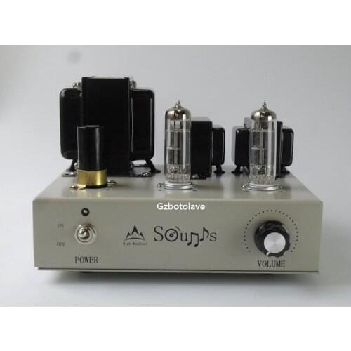Mini 6F3 Vacuum Tube Amplifier Stereo HiFi Single-eneded Class A Power Amp 4W*2