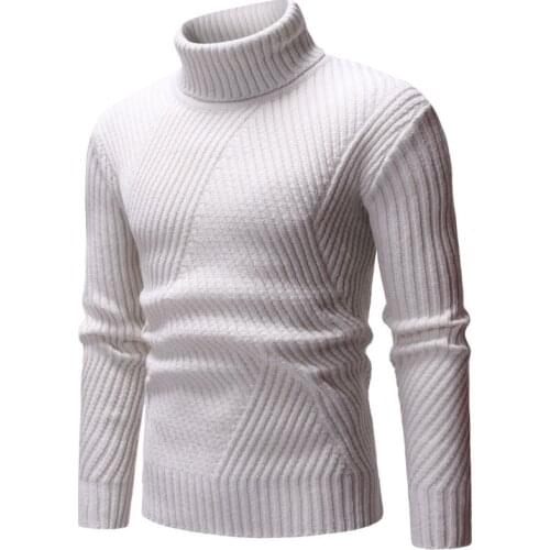 Sweater Men Pullover Knitwear New Arrival Autumn Winter Fashion Turtleneck Sweater Men Clothes