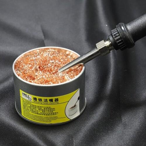 Welding Soldering Solder Iron Tip Cleaner Cleaning Steel Wire Sponge Balls For Welding Tool Cleaning Steel Ball Remove Tin