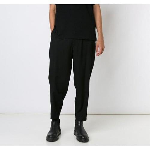 New mens clothing Hair Stylist Fashion Hip hop Loose casual harem pants plus size costumes