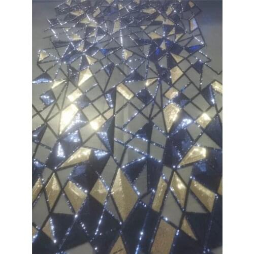 New design high quality 3YG-20.4301 french sequins lace fabric african lace fabric with embroidery mesh tulle fabric