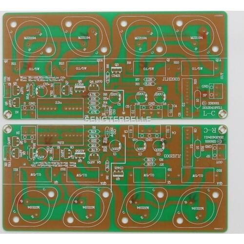 One Pair JLH2003 version HOOD Class A Single-ended Power Amplifier Board Pcb