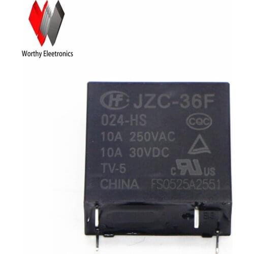 Wholesale 10pcs/lot relay JZC-36F-024-HS