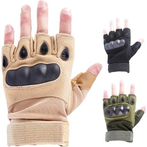 Outdoor Tactical Gloves Airsoft Sport Gloves Half Finger Military Men Women Combat Shooting Hunting Fitness Fingerless Gloves