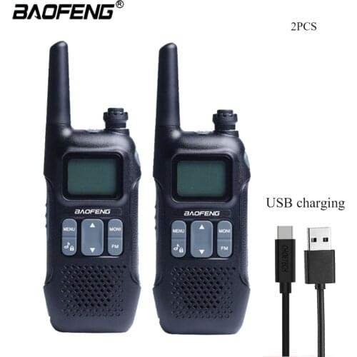 Baofeng BF-R8 BFR8 5W Mini Portable Walkie Talkie PTT USB Charging Handheld Ham CB 2 Way Radio Communicator Receiver U9 Upgrade