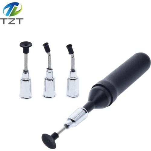 SMD IC Vacuum Sucking Pen Picker Pick Hand Tool 4 Suction Headers for MT-668 top