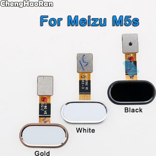 ChengHaoRan Home Button Fingerprint Touch ID Sensor Flex Cable Ribbon Replacement Parts For MEIZU M5S M 5S Home Button Key