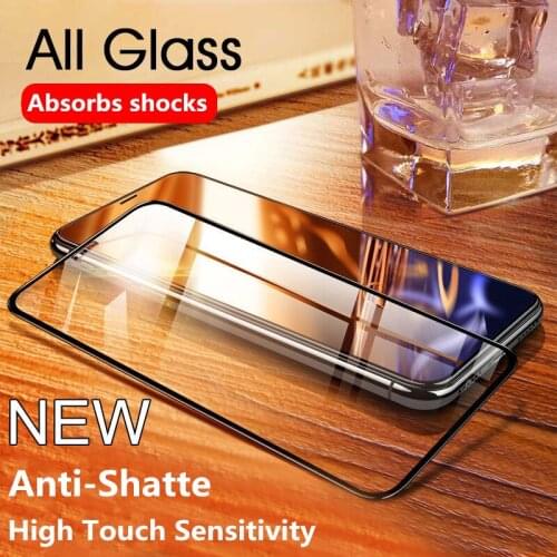 Full Cover Protective Glass On For iPhone 12 Pro Max SE Screen Protector Tempered Glass For iPhone 11 Pro Max Xs XR X 7 8 Glass