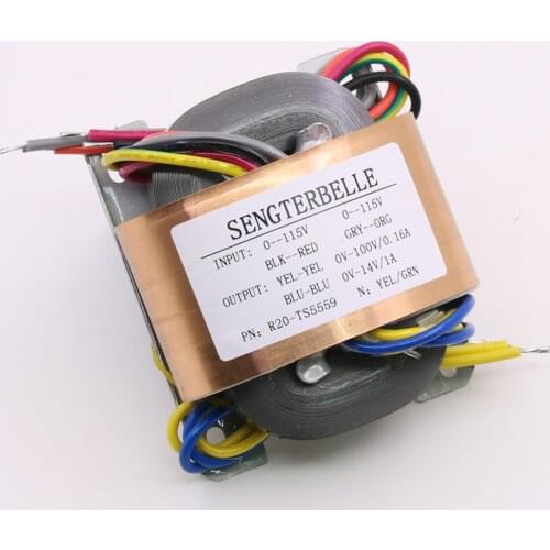 1PCS 30W ( 30VA ) R-core aduio transformer 100V +14V for SHUER MM Phono preamplifier