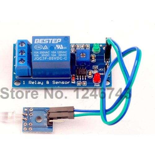 1PCS DC 5V 1 Channel Light Detection Photosensitive Diode Sensor Relay Module