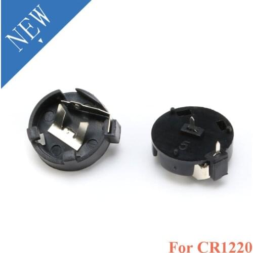 10PCS CR1220 round Button Coin Cell Battery Socket Holder Case Cover 3V battery Storage Box