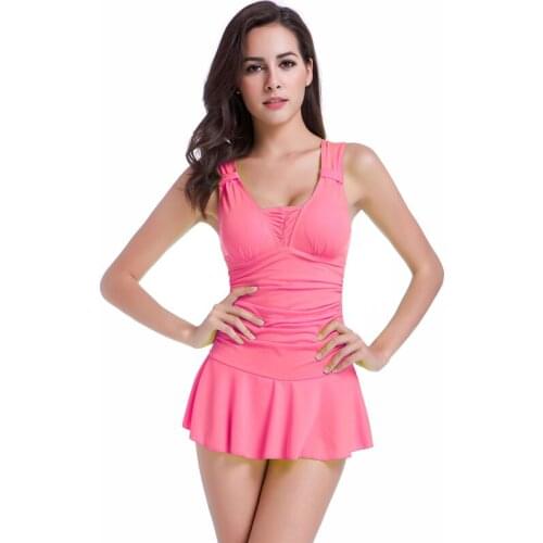 2021 Slim - Fit Hip - Up Double Shoulder Straps With Movable Knot Push Up Women One Piece Bathing Suit 02