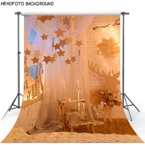 5x7ft Photography Backdrops White Curtains Gold Stars with Blankets Backgrounds for Photo Studio Custom Baby Shower Indoor Props
