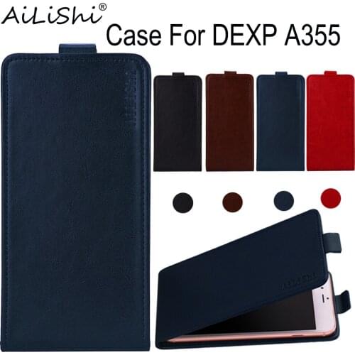 AiLiShi Case For DEXP A355 Luxury Flip PU Leather Case DEXP Exclusive 100% Phone Protective Cover Skin+Tracking