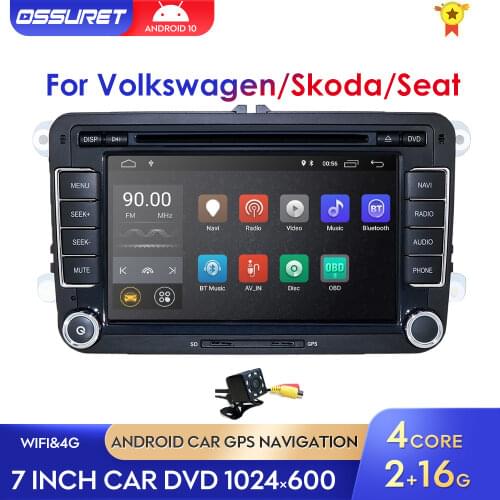 Android 10 Car Radio Multimedia Player GPS for Volkswagen VW golf passat b6 Touran polo sedan Tiguan jetta Quad Core 2DIN 4G BT