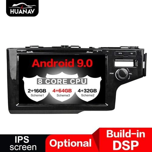 DSP Android 9.0 Car DVD Player GPS navigation For Honda Fit JAZZ RHD 2014-2017 auto radio stereo multimedia player unit recorder