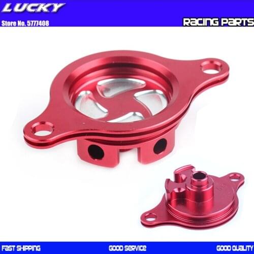 CNC oil filter cleaner cap cover for Honda CRF450R 09-16 Dirt Bike Motocross Motorcycle