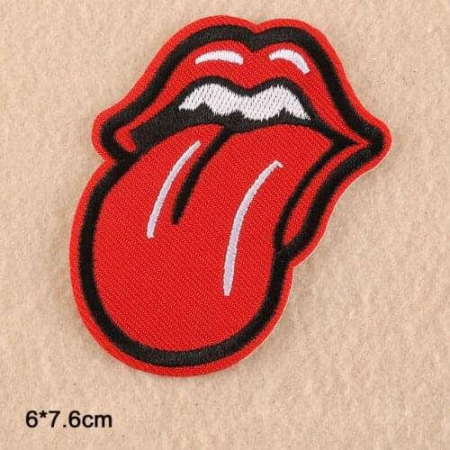 Colorful Dizzy Mushroom Jesus Book Earphone Black White Tongue Flower In Bottle Iron On Embroidered Clothes Patches For Clothing