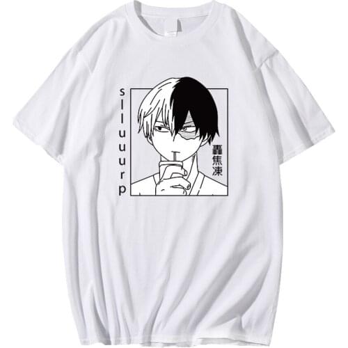My Hero Academia Bakugou Graphic T Shirt men Harajuku Boku No Hero Academia T-shirt Anime Himiko Toga Tshirt Tops Tees Female