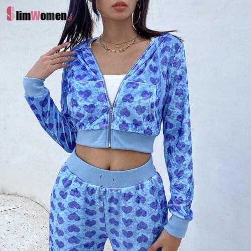 Matching Two Piece Set Autumn Winter Casual Women Sportswear Set Hooded Sweatshirt Jogger Sweat Pants Suit Tracksuit Outfits