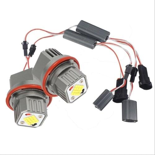 2pcs 80W Angle Eyes LED Marker HALO Ring Light Bulb for E39 E53 X5 E60 E61 E63 E64 E65 E66 E83 X3 E87