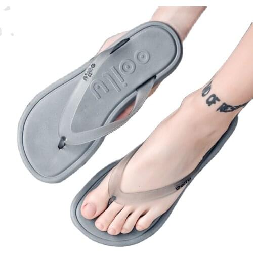 Mens Sandals 2021 Ins Wet Summer Slippers Outside Wear non-slip Beach Sports Leisure Sandals Vietnam odor-proof flip-flops