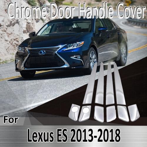 For Lexus ES XV60 300h AVV60 350 GSV60 2013~2018 2014 2015 Stickers Decoration Chrome Door Handle Cover Refit Car Accessories