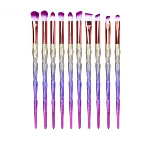 New multi-types makeup set,Soft Mermaid shape Cosmetics Brush set,High Quality Fishtail Brushes kit,Fiber Brush Head for Makeup