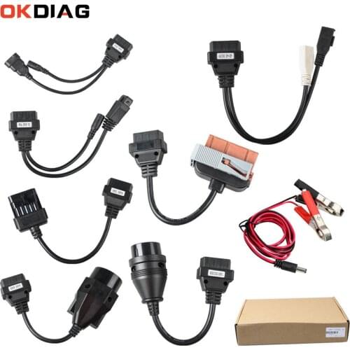 OBD2 Car Cables Full Set 8PCS Truck Cables For Tcs C-D-P Pro/Multidiag Pro OBD2 Cable Diagnostic Tools