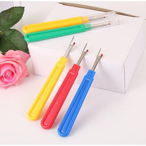 Cross Sharp Stitch Sewing Tools Broken line knife Stitches Removed Tool Safe Plastic Handle Craft Thread Cutter Seam Ripper