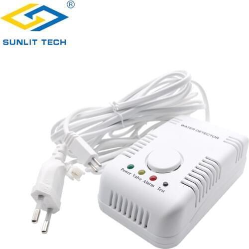 WZ803 Portable Water Leak Detector with Sensitive Water Cable and Valve Connection Cable for Bathroom Kitchen Smart Home