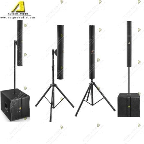 Pro audio MA12EX indoor outdoor mini line array speaker 12inch 15 inch subwoofer with dsp portable sound system