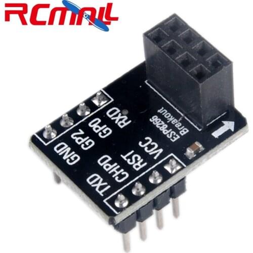 RCmall ESP-01 Breakout Board Breadboard Adapter PCB for ESP8266 ESP-01S Serial WIFI Wireless Transceiver Module FZ2178