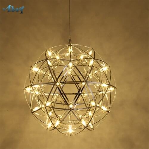 Nordic Spherical Spark Ball luster Pendant Lights Living Room Modern Bathroom Shop Decor Spark Starry LED Lamps Hanging Fixtures