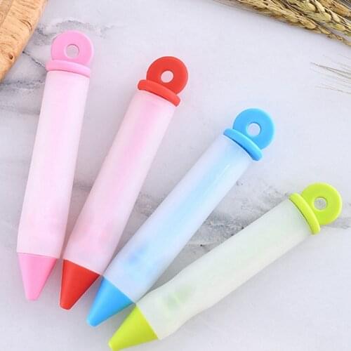 Silicone Food Writing Pen Chocolate Decorating Tools Cake Mold Cream Cup Cookie Icing Piping Pastry Nozzles Kitchen Accessories