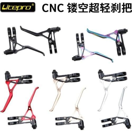 Cross-Border Special Litepro Brake Handle LP Ultra-Light CNC 64G Folding Car Road Car Small Wheel V-Brake Handle
