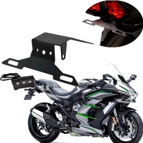 LED Light License Plate Holder Bracket Tail Tidy Fender Eliminator For KAWASAKI Ninja H2 SX SE H2-SX ZX1000 2018 2019 2020 2021