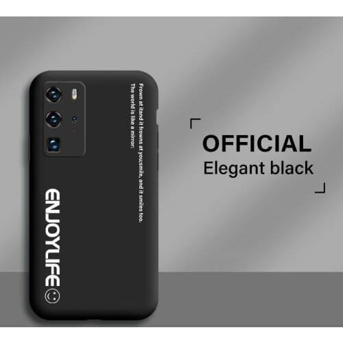 Ultra-thin Cute Soft Liquid Silicone Phone Case For Huawei P40 P30 P20 Lite Mate 30 20 Pro Honor Luxury Painted Colorful Cover