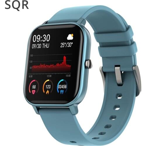 SQR P8 Smart Watch Fitness Tracker Men Heart Rate Monitor IPX7 Waterproof Blood Pressure Sport Smartwatch for iOS Android phone