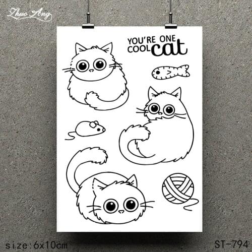 ZhuoAng Beautiful Pattern Design Clear Stamp / Scrapbook Rubber Stamp / Craft Clear Stamp Card / Seamless Stamp ST-794