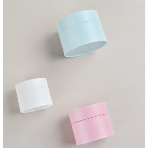 10pcs-50pcs 30g Round Cosmetic Jars Empty 30ml Pot Box Nail Art Gel Powder Bead Storage Container white pink blue black Bottles