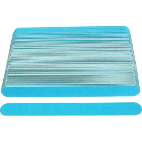 100Pcs Blue Wooden Nail File 180/240 Buffer Block Nail Art Sandpaper Sanding Buffer Files gel nail polish Manicure Buffing Tools