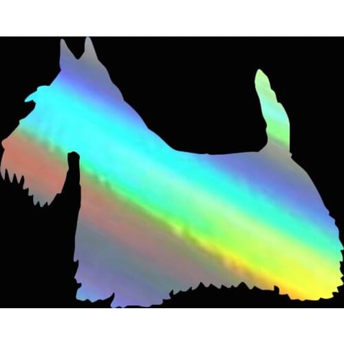 11.9*9.5CM Scottish Terrier Dog Vinyl Decal Waterproof Car Window Stickers 3D Funny Car Styling Truck Decoration Accessories