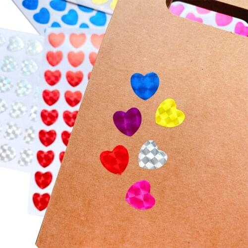 1350pcs Colorful reward Seal Cute heart Decoration Scrapbooking Paper Stickers Stationery School Office Supplies