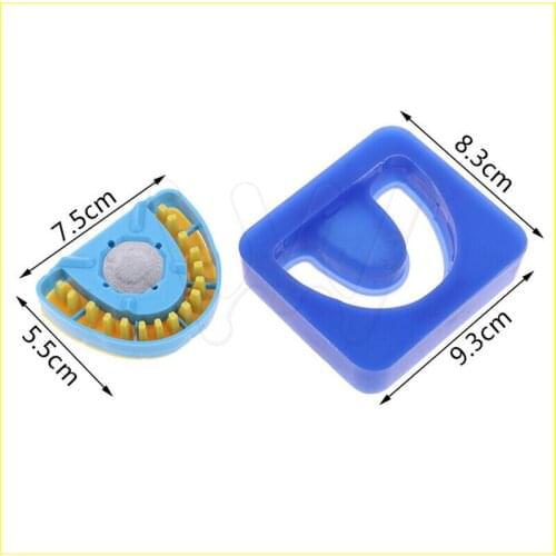 2pcs Dental Lab Adhesive Type Mold Base Full Arch Plates Model Former Sub Templat