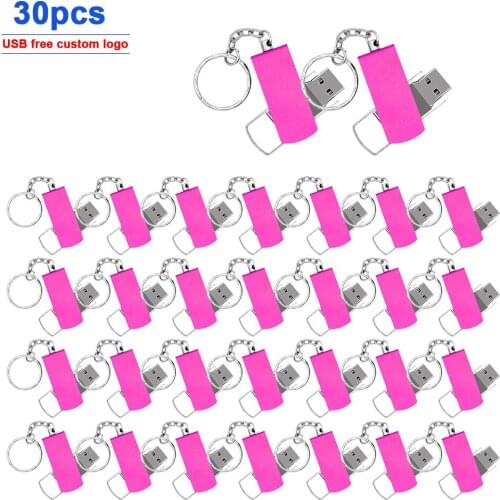 30pcs/lot usb flash drive pen drive usb 2.0 Pendrive U Disk 4gb 8Ggb 16gb 32gb 64gb metal usb memory stick external storage