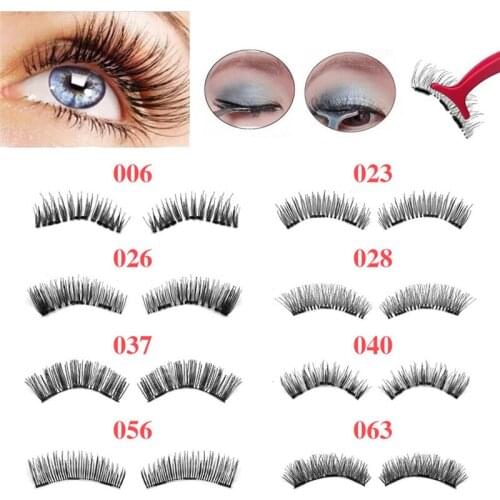 4Pcs 3D Mink Eyelashes Natural Thick Long False Eyelashes Wispy Fake Lashes Makeup Extension Eyelashes Maquiagem