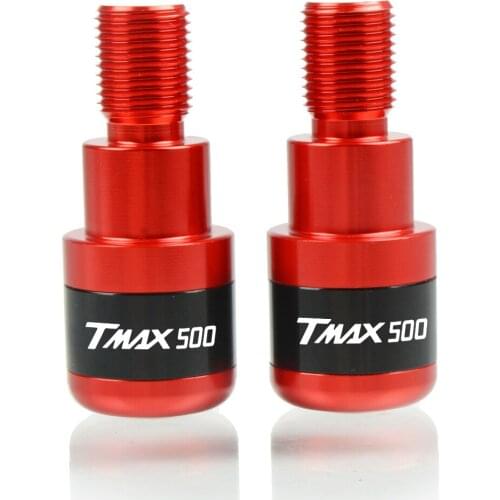 CNC Aluminum Metal Handle Bar End hand Grips motorbike handlebar cap ends For yamaha T-MAX 500 TMAX500 2008-2017 with logo