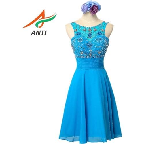 ANTI Womens Cocktail Chiffon Dresses