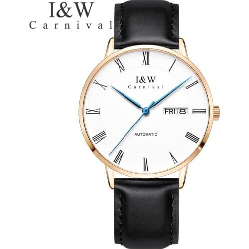 CARNIVAL Brand Watches Men Fashion Luxury Waterproof Japan Automatic Movement Mechanical Wrist Watch Clock Men Reloj Hombre 2021